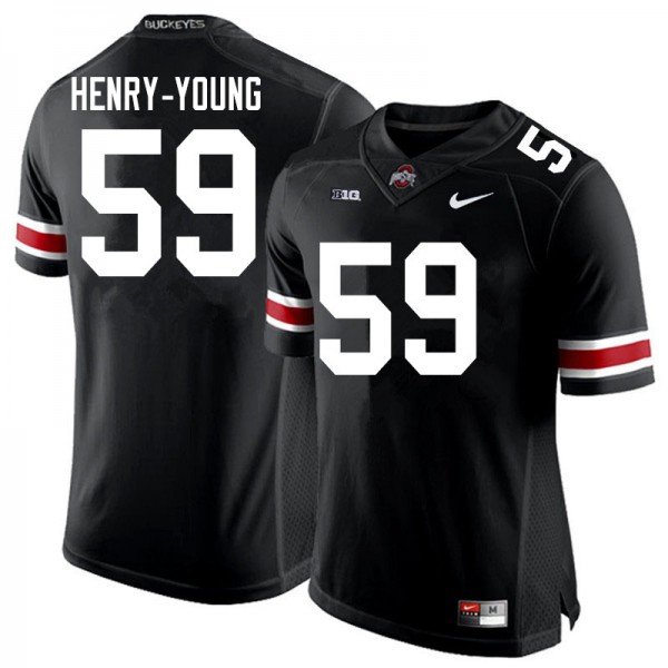 Ohio State Buckeyes #59 Darrion Henry-Young Men Alumni Jersey Black